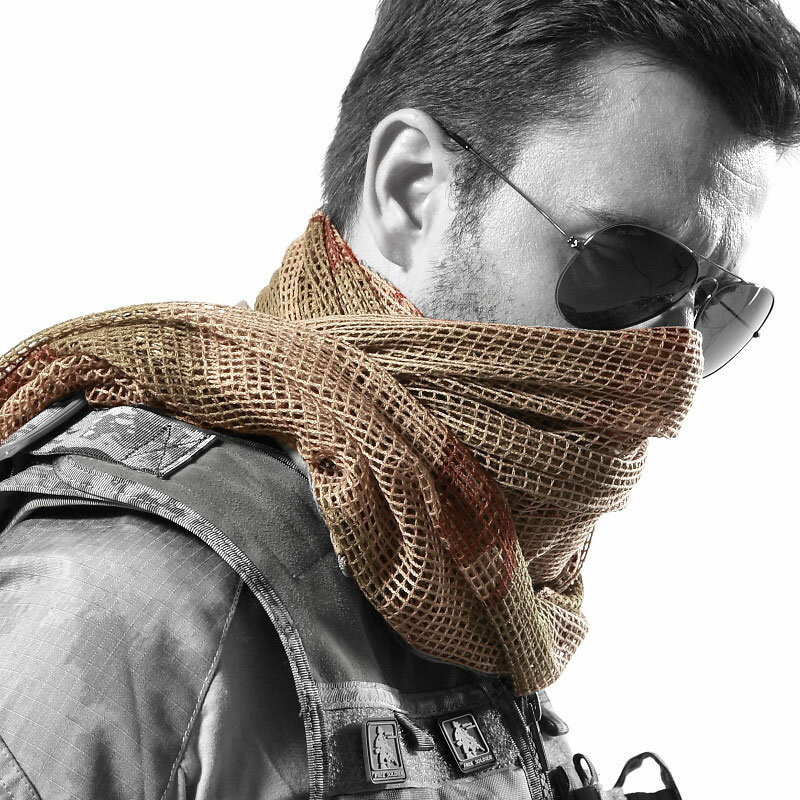 Военный Тактический шарф, камуфляжная сетчатая шея, снайперская Фата для лица, обертывание головы, дышащая наружная Фата для кемпинга и охоты