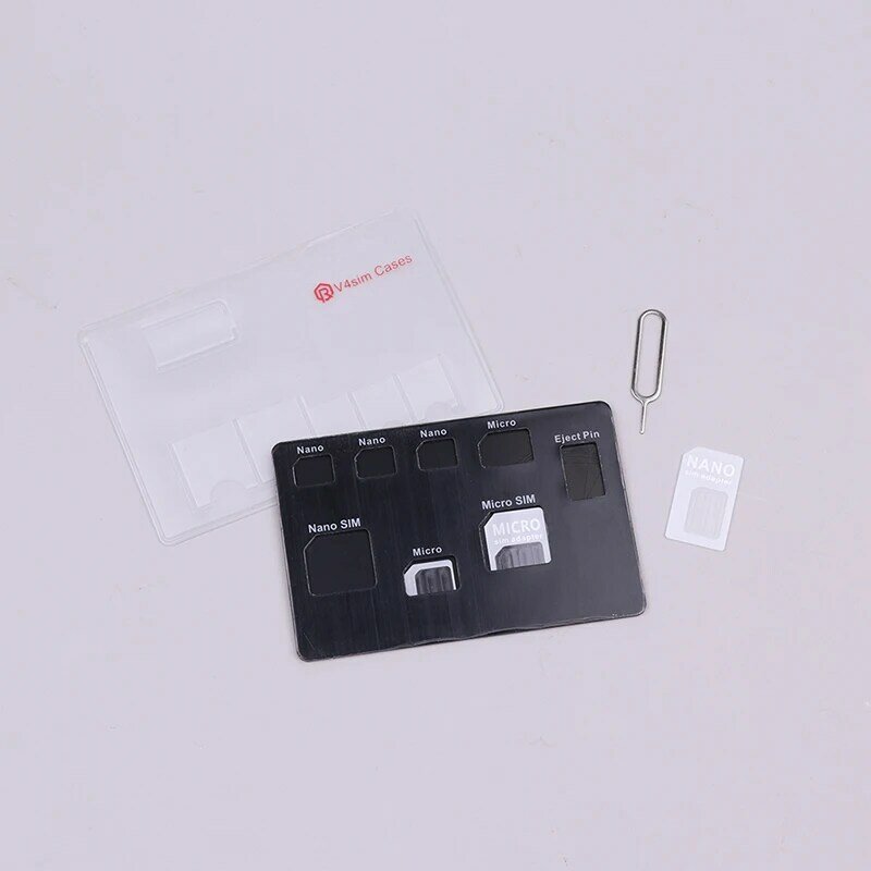 슬림 SIM 카드홀더 및 Microsd 카드 케이스, 보관 및 전화 핀 포함, 휴대폰 SIM 카드, 1 세트, 신제품