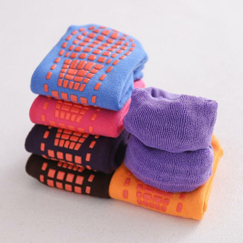 Calcetines de algodón de felpa para hombre y mujer, calcetín grueso, transpirable, de Color sólido, para Yoga, Invierno