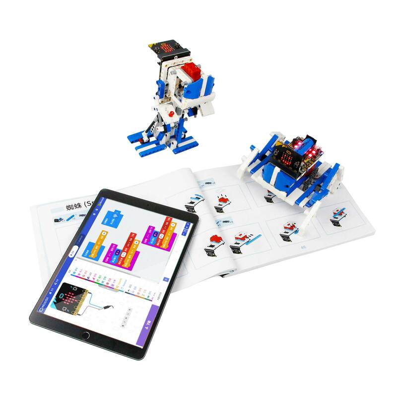 Yahboom Robot Kit programmabile 16 in 1 Building Block Kit supporto Python e Makecode programmazione bambini codifica per Microbit V2 V1