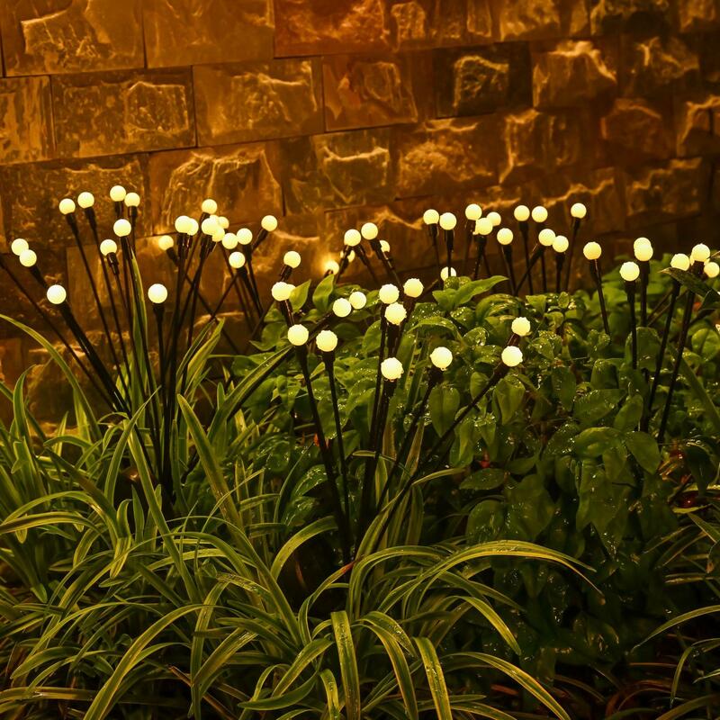 Садовые огни-новые модернизированные солнечные светлящие огни наружные водонепроницаемые вибрационные садовые огни для декорации