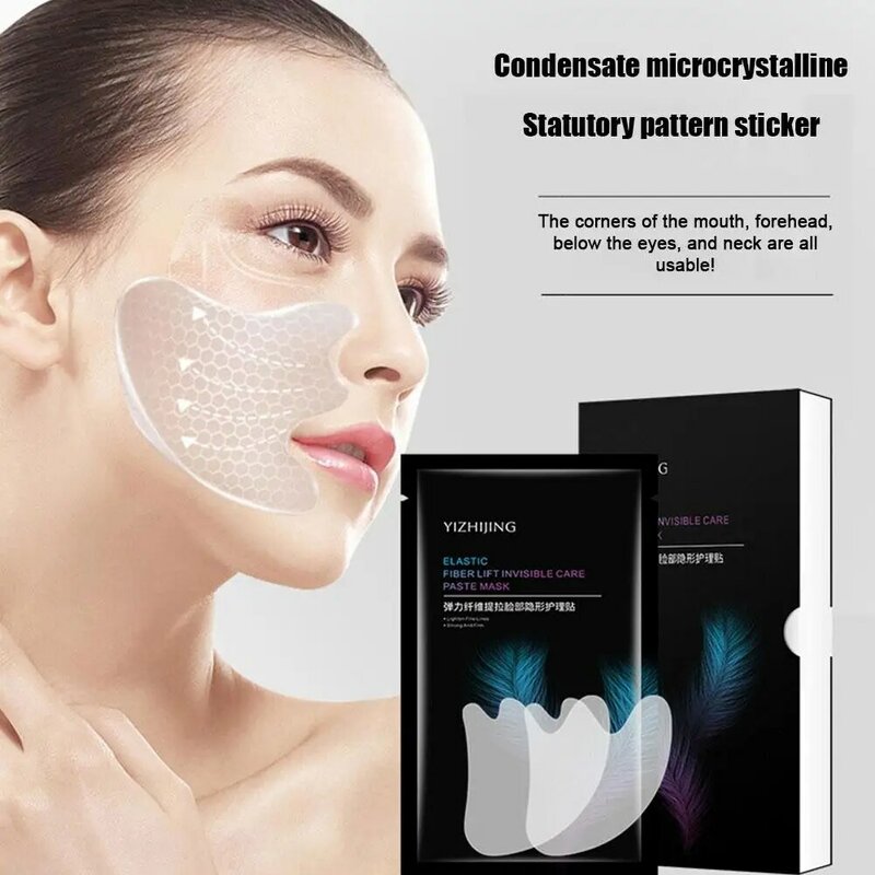 1 Box Microcrystalline Facial Mask Anti Wrinkle Aging Anti-wrinkle Forehead Lifting Skin Face Sticker Beauty Neck Care Patc K8K2