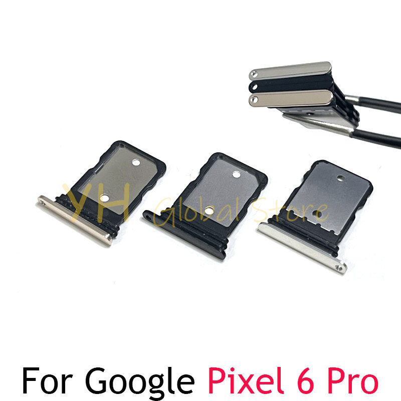 Soporte de bandeja para tarjeta Sim, piezas de reparación para Google Pixel 4A, 4 XL, 5, 5A, 6 Pro, 7, 10 piezas