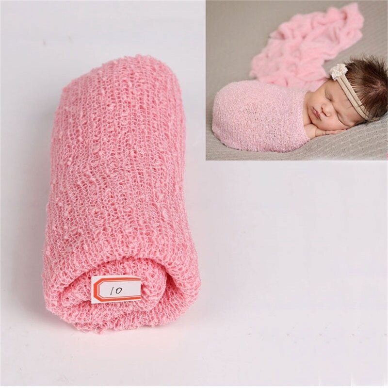 F62D attache pour bébé nouveau-né, tricot extensible, couvertures pour bébé unisexe, enveloppes photographie pour