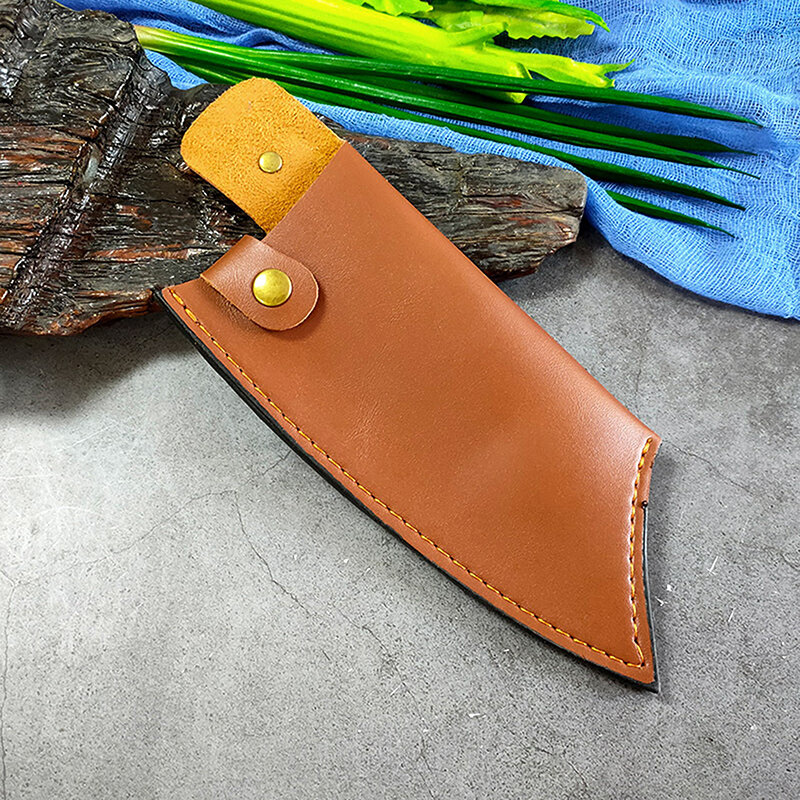 Knife Cover Chef Butcher Kitchen Tools Full Tang Handle Leather Knife Sheath