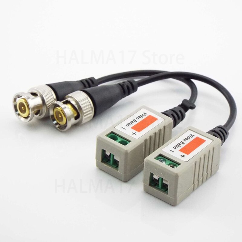 Cat5 UTP Video Signal Camera Connector Twisted BNC CCTV Balun Passive Transceivers UTP Balun BNC Cable J17