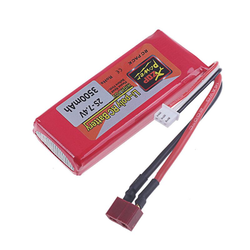 Upgrade 2s 7.4V 3500mAh Lipo battery For Wltoys 144001 Car Rechargable Battery for Wltoys 124017 104001 12428 RC Car Parts 10Pcs