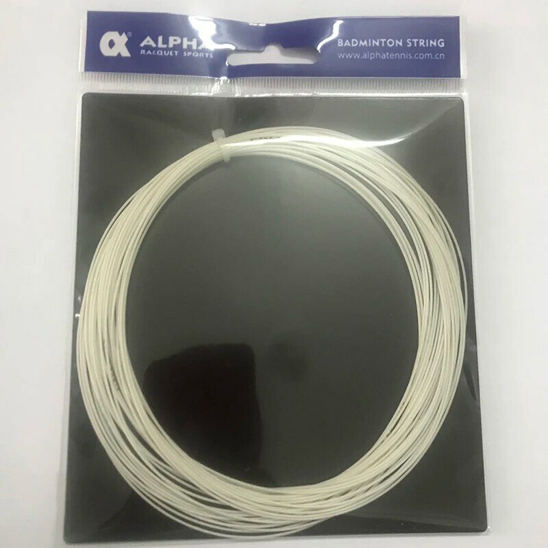 Alpha-Cuerda de raqueta de bádminton para hombre, Control completo de 10m, durabilidad, sonido de golpeo, 34 libras, BS68, 2 unidades