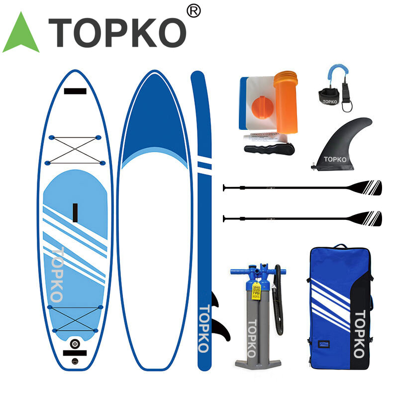 Доска для Sup серфинга TOPKO, складная надувная летняя доска для серфинга, с принтом цветов, животных, мультяшный рисунок