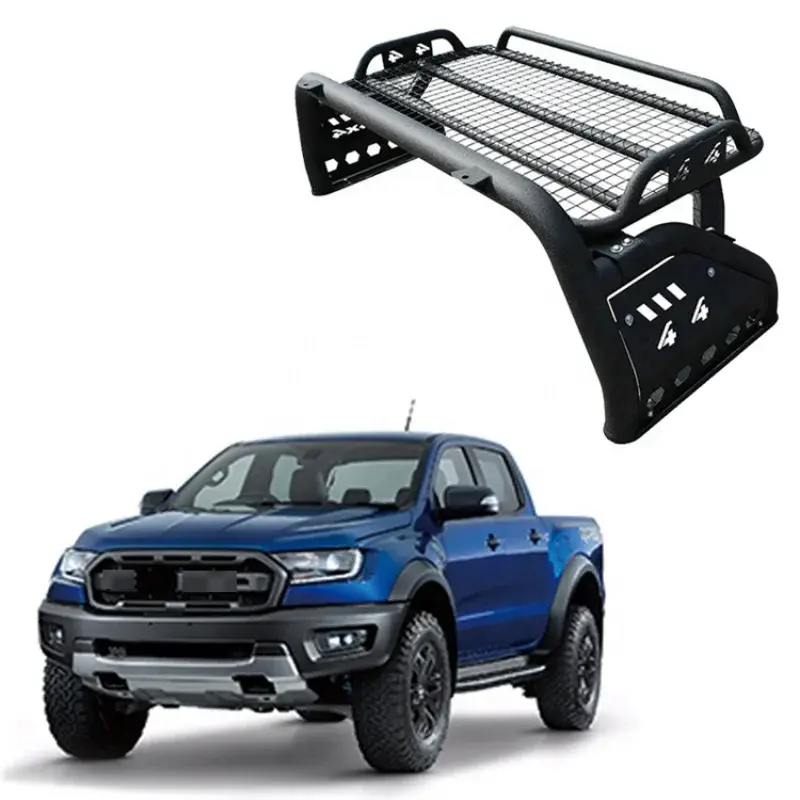 Truck Accessories Universal Anti Roll Bar With Basket For 4x4 Pickup Ranger/Hilux/Navara