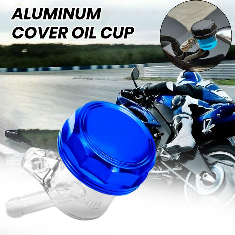 Easy to Use Oil Cup Universal Motorcycle Aluminum Lid Oil Cup Rear Brake Pump Fluid Reservoir Tank Motorcycle for Modified