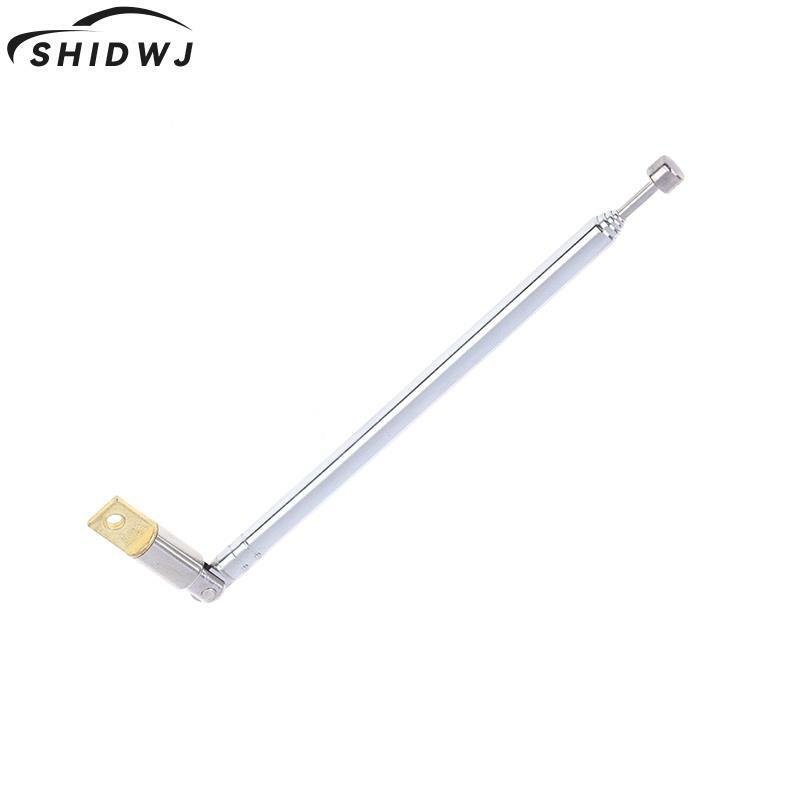 1PC 370mm 5 Sections Telescopic Stainless Steel AM FM Radio Universal Antenna Hot sale 