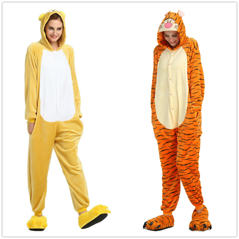 Kigurumi-Mono de franela para adultos y niños, ropa de dormir Unisex, disfraz de Cosplay de Halloween, pijamas de una pieza, ropa de casa, invierno, cálido