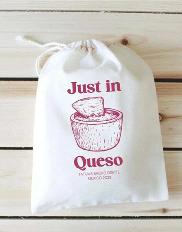 20pcs Just In Queso - Mexico Hangover Kit - Fiesta Bachelorette Party - Personalized Wedding Favors - Hangover Kit Just In Queso