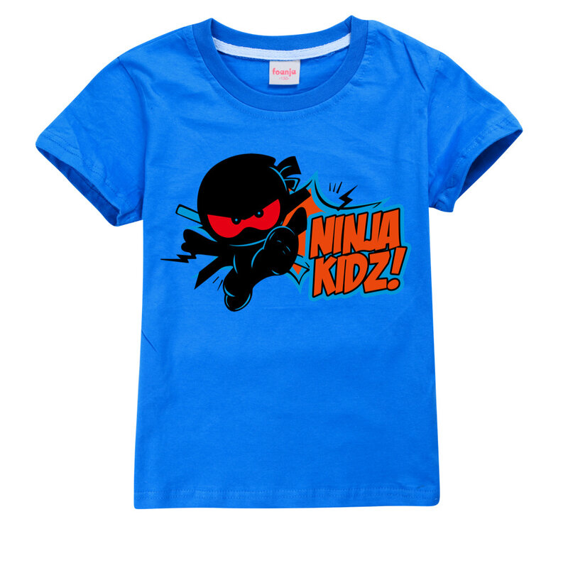 Ninja Kidz B bambini estate cotone t-shirt a maniche corte bambini felpa Cartoon adolescente top ragazzi ragazze Tees abbigliamento