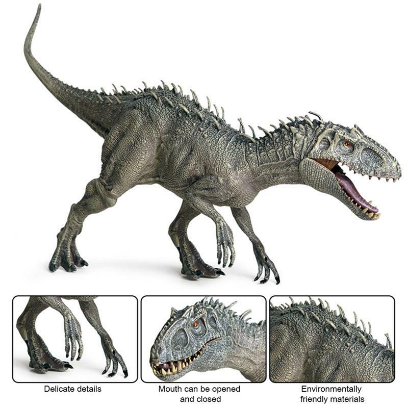 Figura de acción de Jurassic World Indominus Rex con mandíbula móvil, dinosaurio de 22x7cm, modelo de colección, muñeca, juguetes, regalo