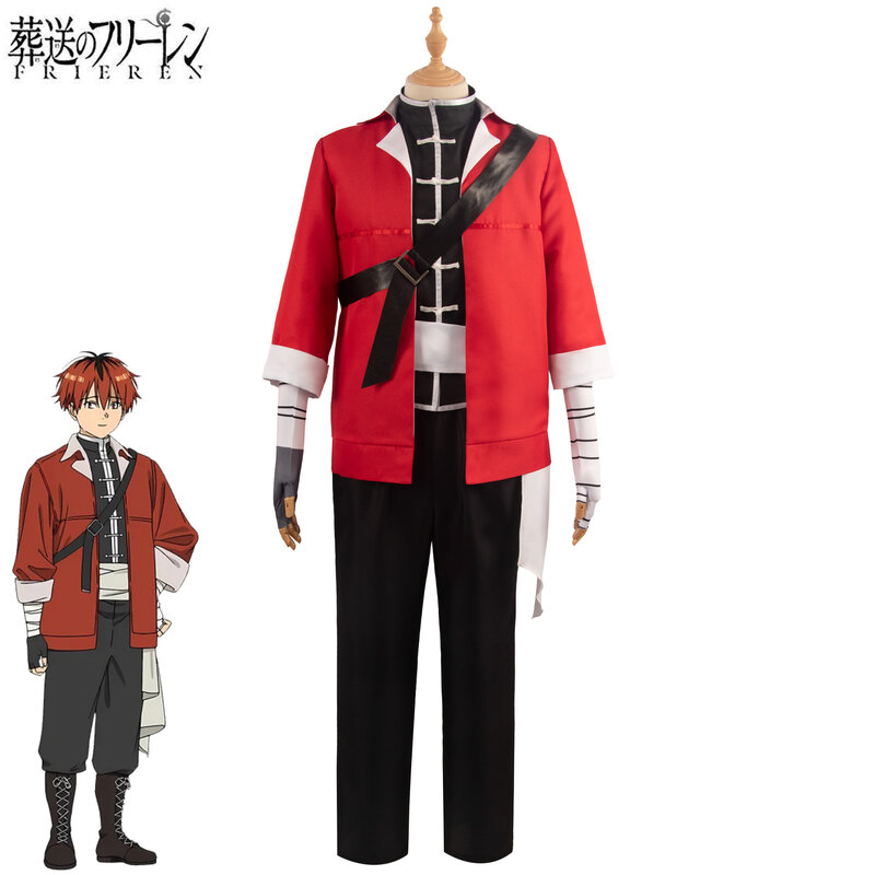 Sousou no frieren Stark Cosplay Anime Frieren Beyond Journey's End Stark Cosplay Wig Coat Pants Outfit Costumes Women