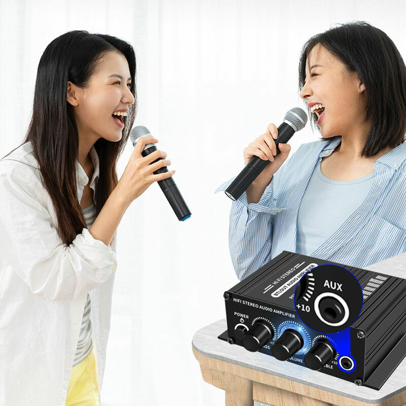 AK-270 HIFI amplificatore canale 2.0 Audio Stereo amplificatore Audio Bass Trebl per sistema Audio Home Theater