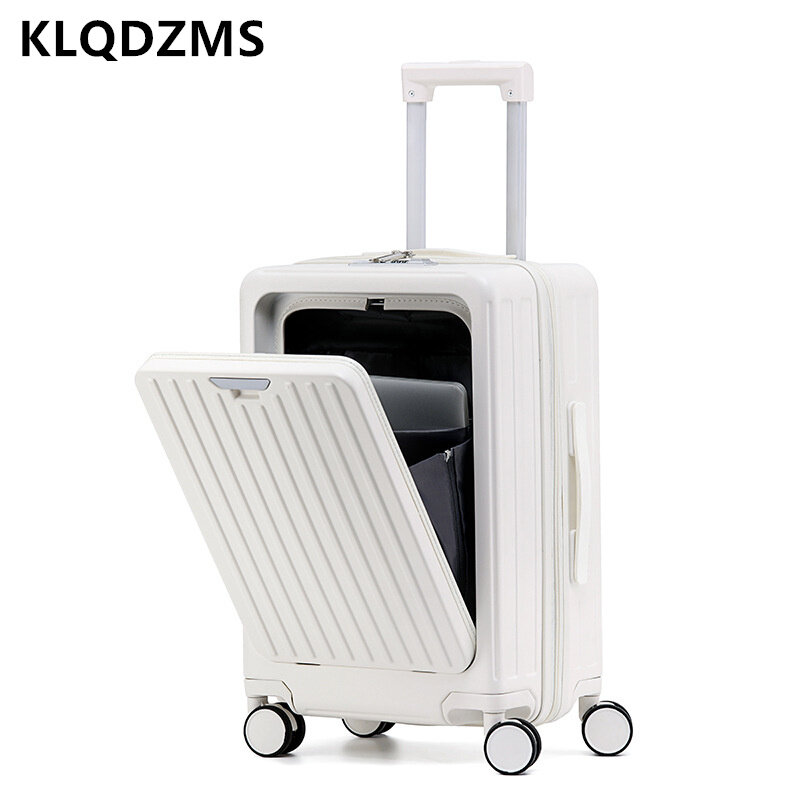 KLQDZMS 20"22"24"26 Inch High-quality Luggage Multifunctional Business Trolley Case Boarding Box with Wheels Rolling Suitcase