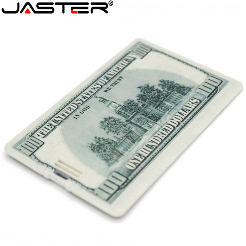 Jaster usb flash drive cartão de crédito vara de memória à prova dwaterproof água ultra-fino portátil caneta drive cartão de banco forma presente 64gb 32gb 16gb