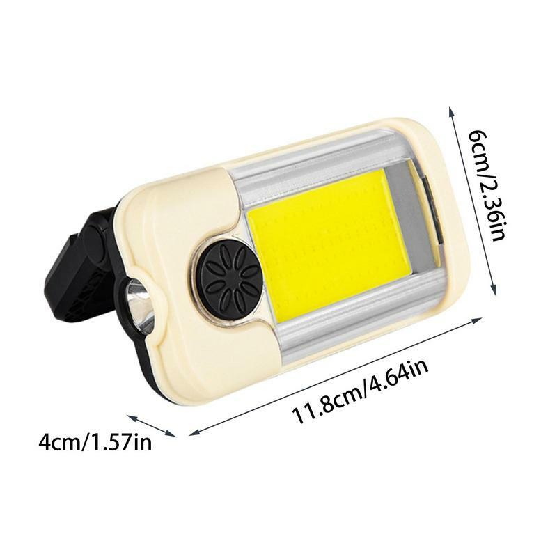 Schlüssel bund Arbeits licht tragbare wasserdichte Taschenlampe Mini Key Licht Magnet Adsorption Rotlicht Alarm für zu Fuß wandern nach Hause