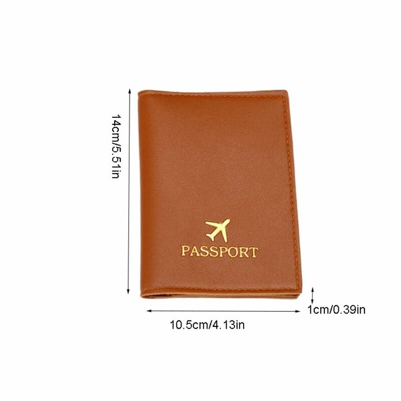 Card Case PU Leather Passport Cover Travel Wallet Travel Accessories Passport Clip Document Credit Card Case Passport Holder