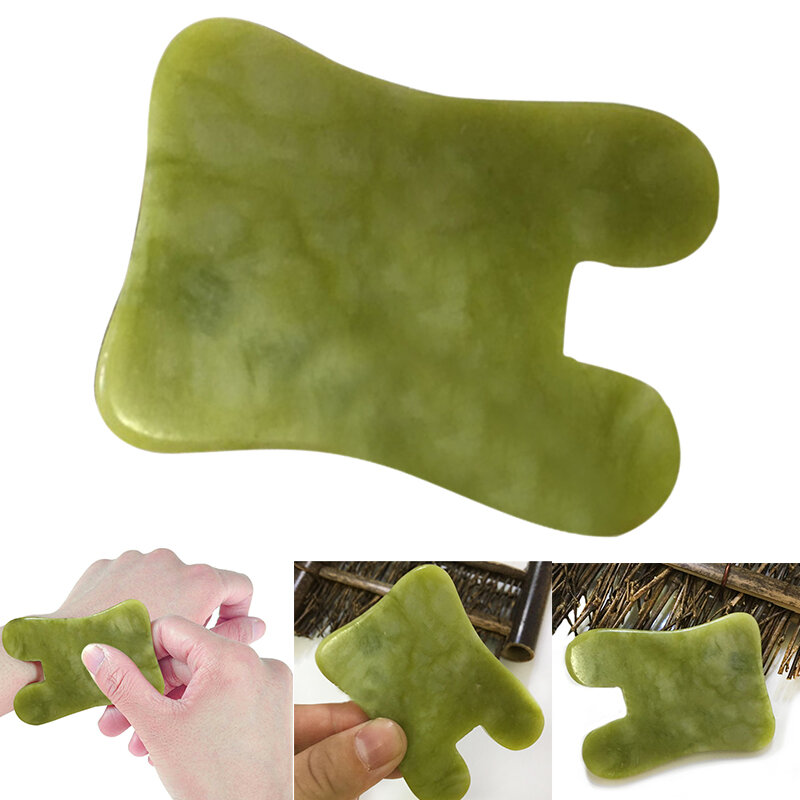 Body Scraping Plate Massage Tool Natural Jade Stone Board Traditional Treat