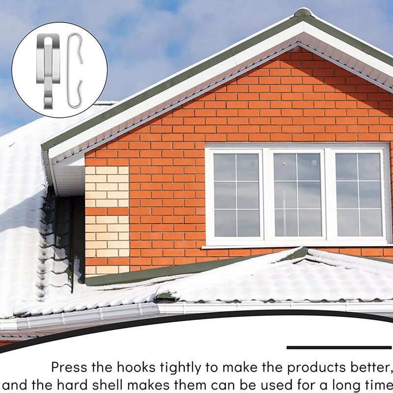 Clip per tetto con cavo termico clip per cavi e distanziatori per glassa Kit clip per nastro termico Kit argento A