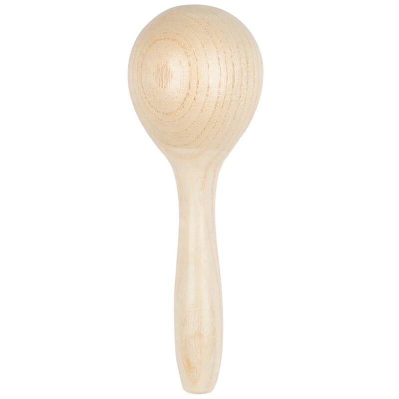 Orff Early Education Musical Instrument Log Sand Ball Toon Wood Sand Ball Sand Hammer Log Color Sand Ball Toy