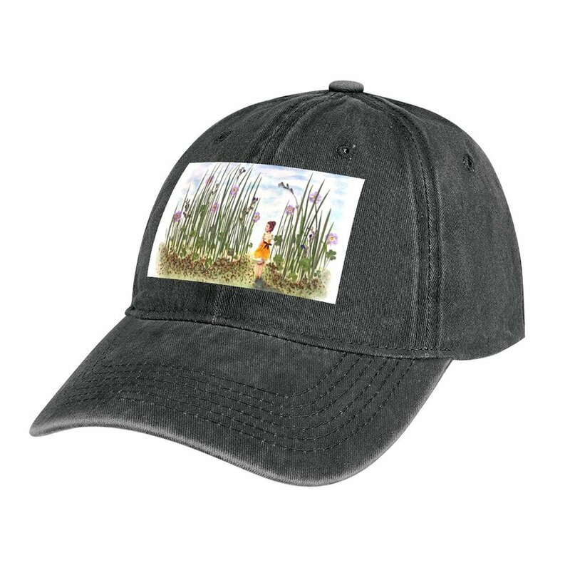 The Lost Blossom Cowboy Hat black Fluffy Hat Female Men's