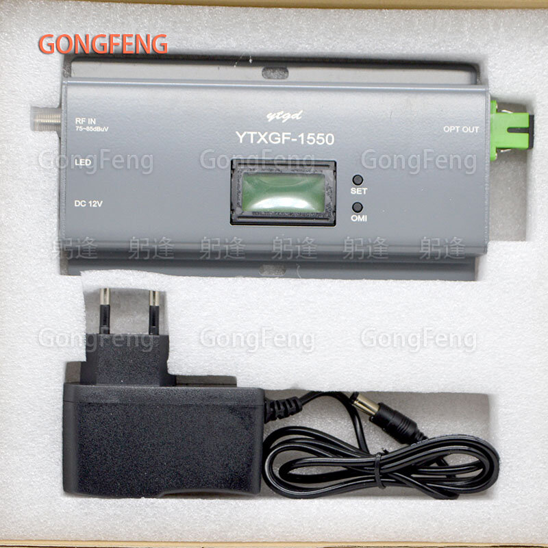 Transmisor de fibra óptica FTTH 1010AGC-1550, 1550nm, CATV, conector SC/APC, entrada RF con pantalla LCD, nuevo