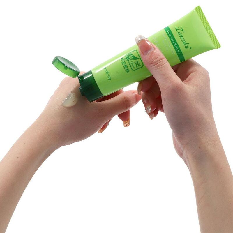 Gel exfoliante de Aloe Vera, exfoliante facial, gel blanqueador para el cuidado y la belleza corporal, productos hidratantes, control refrescante, 60g