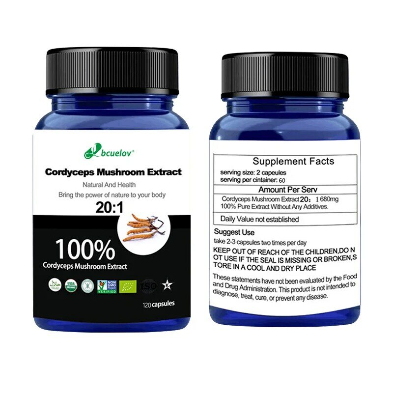 Miglior estratto di funghi Cordyceps puro al 100% di alta qualità in polvere, Cordyceps Sinensis CS-4,Dong Chong Xia Cao migliore alta qualità 100%