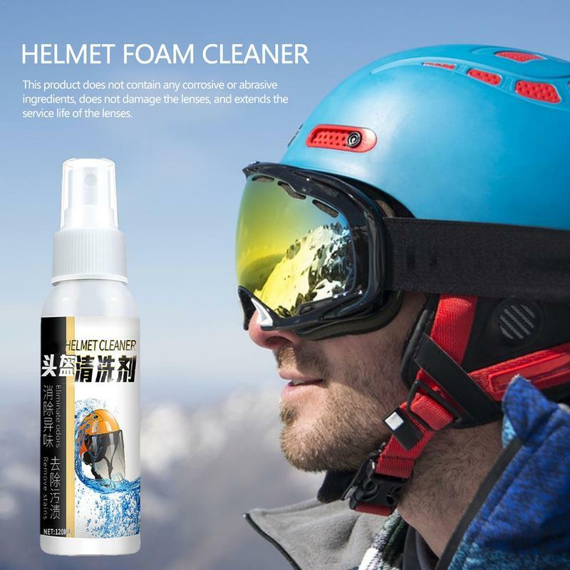 Motorcycle Foam Cleaner 120ml Windshield Cleaner For Car Wash Motorcycle Care Supplies For Motorcycle Headgear Gloves Pads Gear