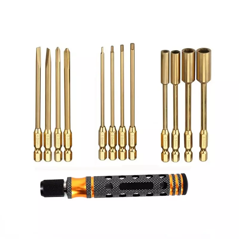 12-in-1 Combination Tool Hexagon Cross Screwdriver Nut Multi-function for RC Model Car Drone Airplane DIY Freestyle