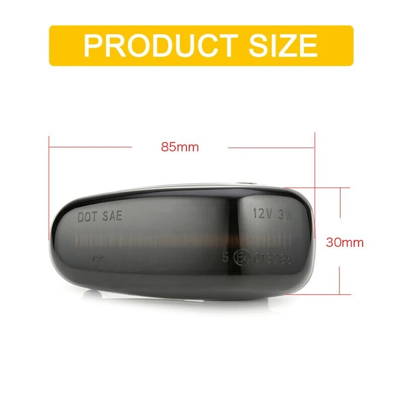 Gerookte Lens Led Side Fender Marker Lamp Vloeiende Richtingaanwijzer Voor Benz C208 A208 R129 R170 R171 W638 W414 w670 W901