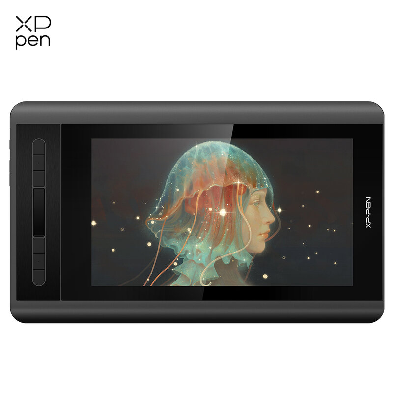 XPPen-tableta gráfica Artist 12 DE 11,6 pulgadas, Monitor gráfico de dibujo, animación Digital, teclas de acceso rápido y panel táctil, 1920 X 1080HD, IPS