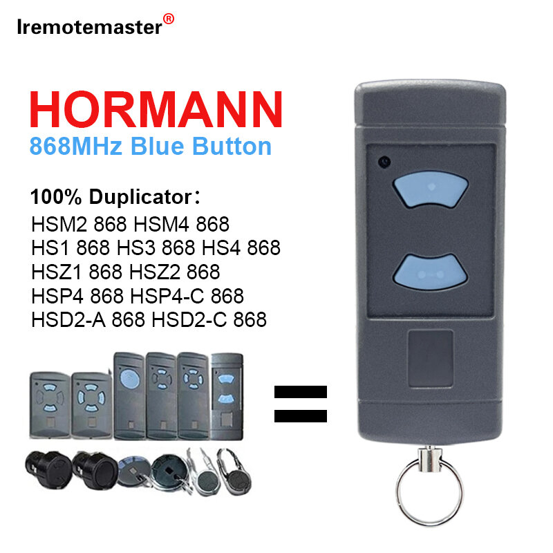 Clon HORMANN HSM4 HS4 HSE4 HSM2 HSE2 868MHz mando a distancia para puerta de garaje, transmisor de mano