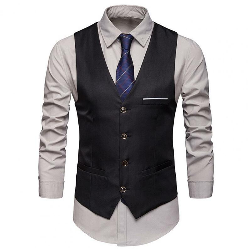 Nieuwkomers Geklede Vesten Voor Heren Slim Fit Herenpak Vest Mannelijk Vest Casual Mouwloos Formeel Zakelijk Jack S-3XL