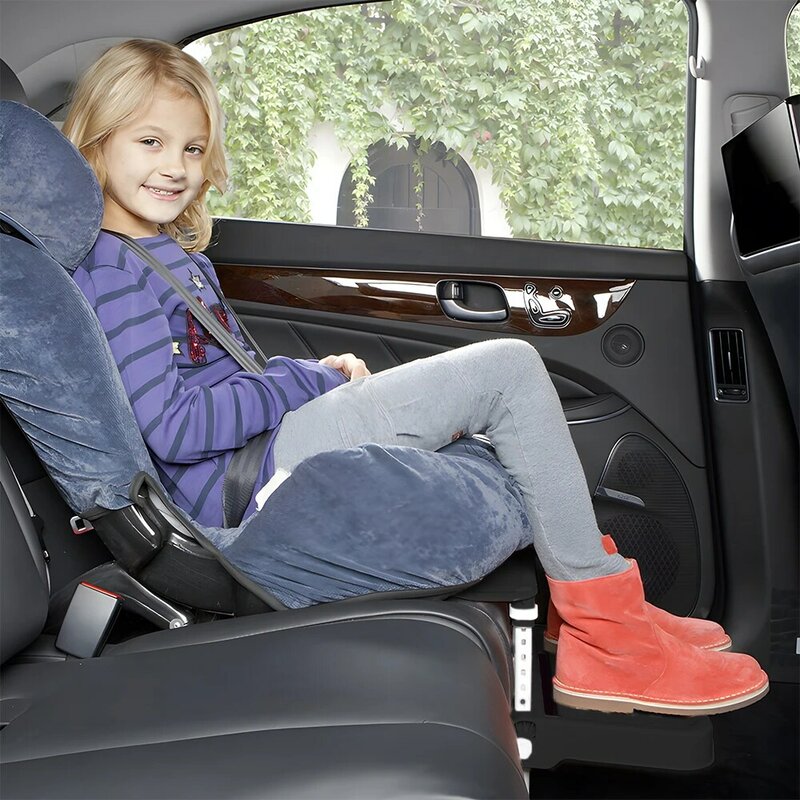 Titular do descanso do pedal do bebê, interior crianças segurança assento apoio para os pés, acessórios do carro, apoio dobrável, Pram acessório