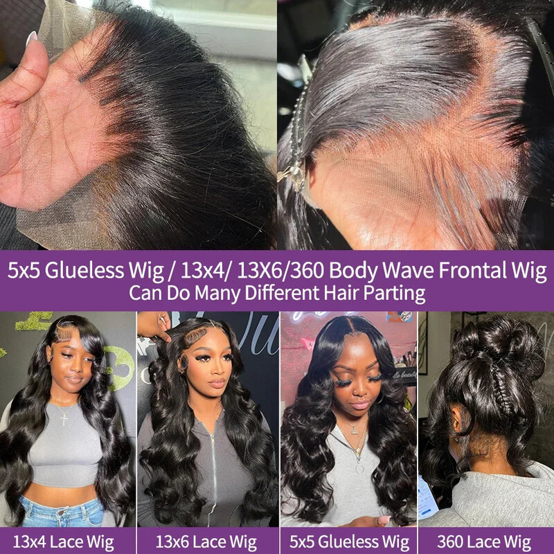 Body Wave Lace Front Wig 34 Inch 4x4 5x5 Closure Wigs Hd Lace Wig 13x6 Human Hair Wigs For Women 360 Human Hair Lace Frontal Wig