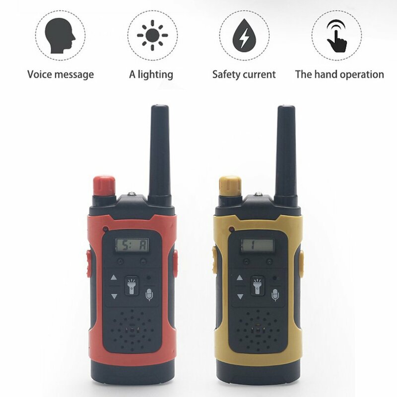 2pcs Wireless Walkie Talkie Toys for Children Electronic Toy Portable Long Distance Reception Kid's Christmas Gift