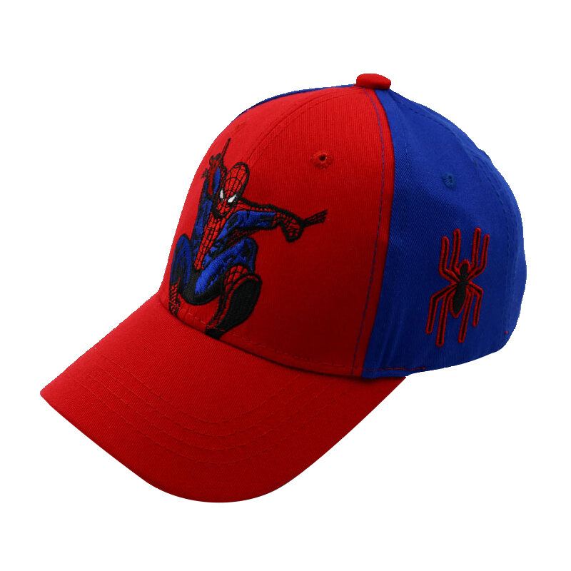 Topi Baseball anak laki-laki Anime Spider, topi Baseball anak laki-laki musim gugur, topi matahari modis anak-anak kartun Spiderman, topi hadiah 2-8 tahun