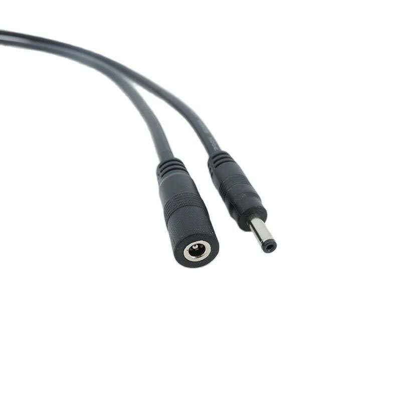 Conector de cable de CC de 50cm, 3,5mm x 1,35mm, cable de extensión de CC con enchufe de alimentación, adaptador de conector hembra y macho