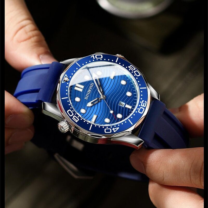 Men's Luxury Business Sports Relógios 2023 Unusual Waterproof Quartz nh35 Dial Watch For Men Relógio de pulso relógio masculino