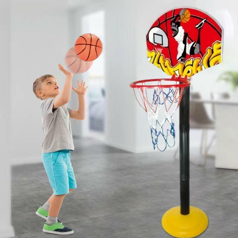 Детский баскетбольный обруч и стенд, сенсорная баскетбольная площадка, набор обручей с надувным мячом и насосом для сада