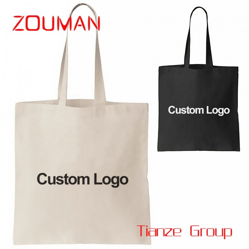 Bolso de mano de lino y yute para mujer, bolsa grande de lona reutilizable con logotipo impreso personalizado, venta al por mayor