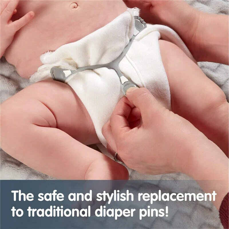Bezpieczeństwo pielucha dla niemowląt klamry pieluchy z tkaniny zapięcia niemowlę Nappy stałe klamry klamry do mocowania paska pieluchy uchwyt na torebkę klipsy