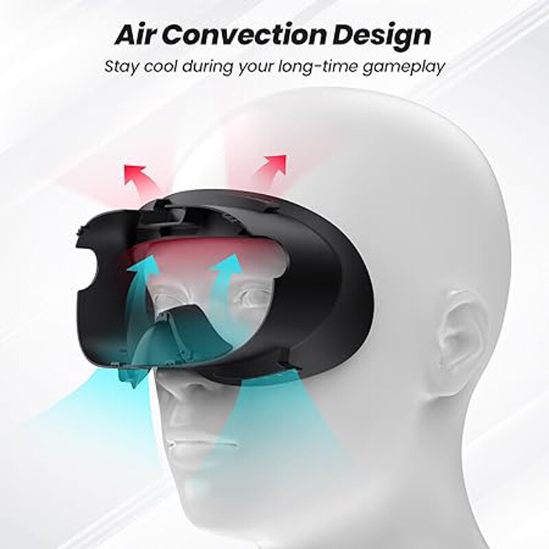 GOMRVR-Reemplazo de cojín de espuma Compatible con Meta Quest 3, almohadilla de nariz ligera antifugas, cubierta facial, accesorios Oculus Quest 3