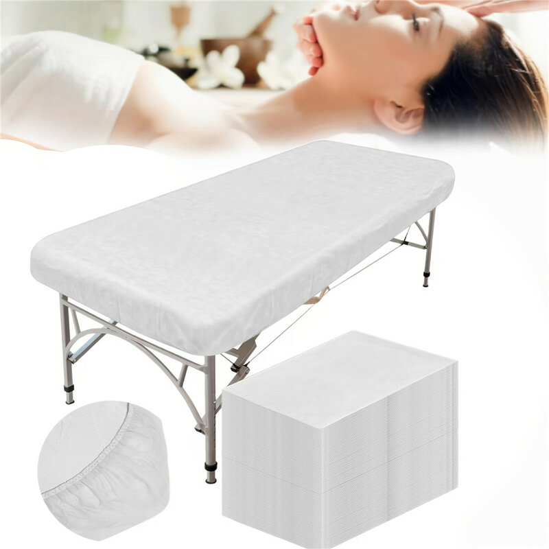 20pcs White/blue Disposable Massage Mattresses Waterproof and Oil Resistant Beauty Salon Nursing Home Disposable Bed Sheets